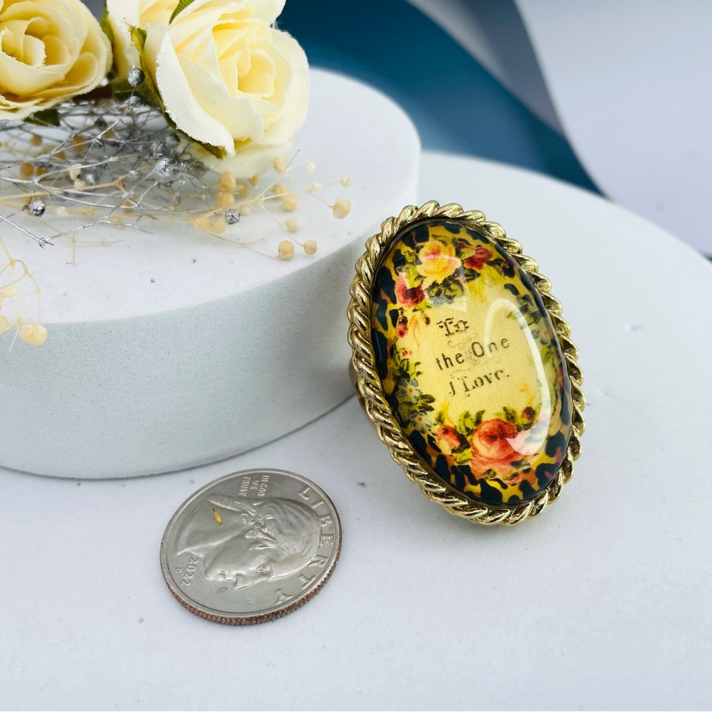 Betsey Johnson Vintage “To The One I Love” Ring Size Of 7